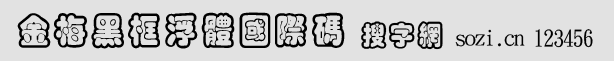 金梅黑框浮體國際碼