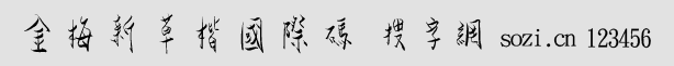 金梅新草楷國際碼