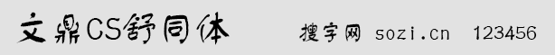 文鼎CS舒同體