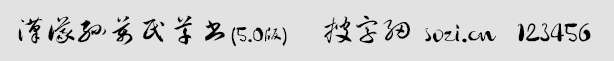 漢儀孫萬民草書5.0