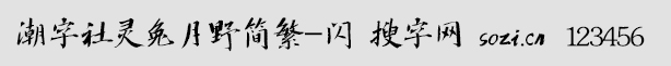 潮字社靈兔月野簡繁-閃