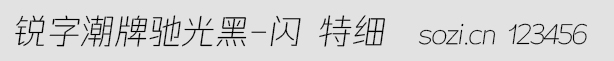 銳字潮牌馳光黑-閃 特細
